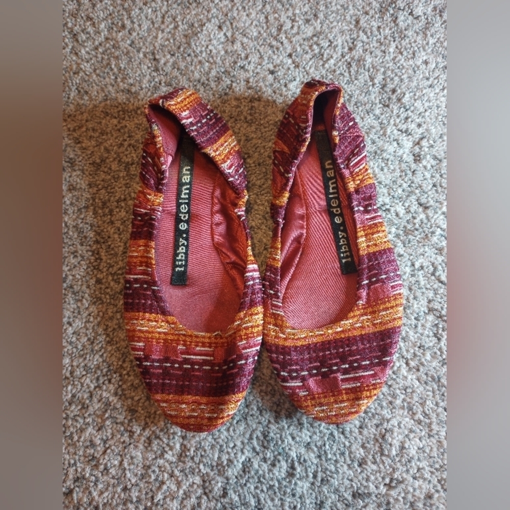 Libby Edelman multicolor flats size 6